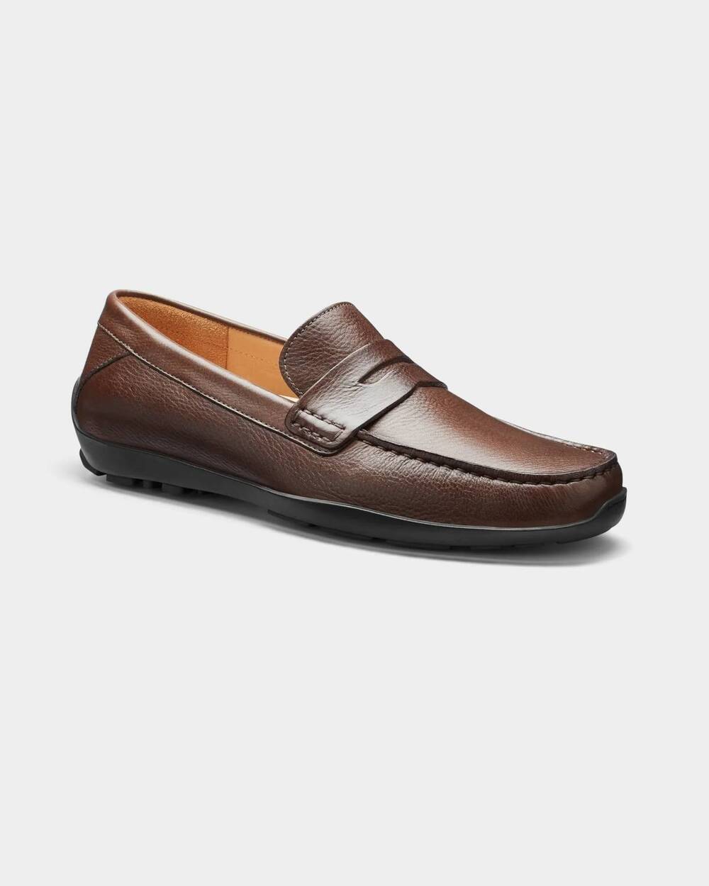 NEW SAMUEL HUBBARD men's free spirit penny driver shoes in brown